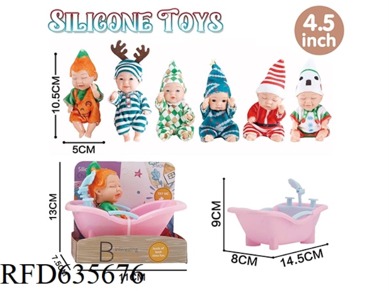 CHRISTMAS 4-INCH HALF-FAT BABY DOLL