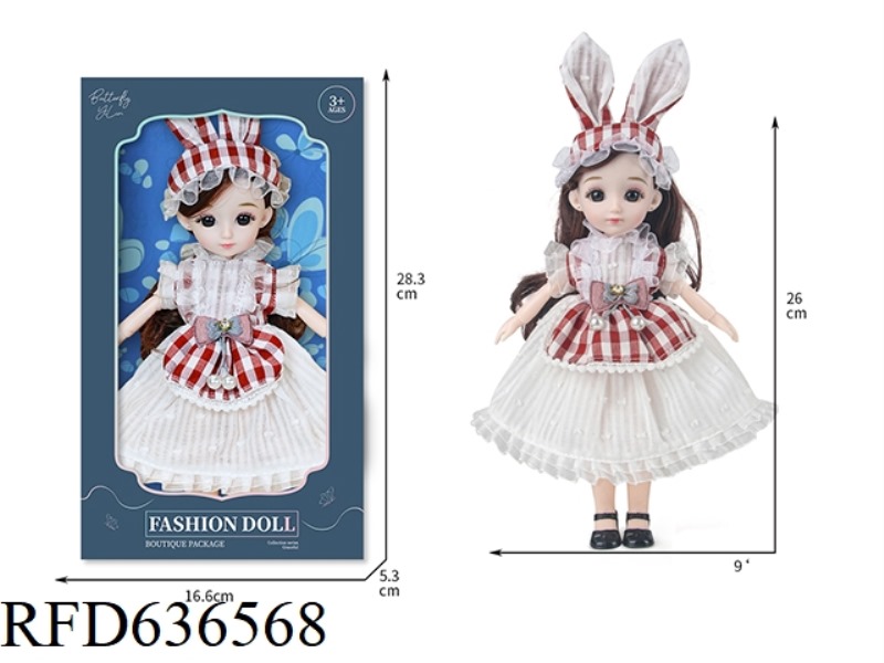 BUTTERFLY DOLL -9-INCH TIDE RABBIT EAR SKIRT