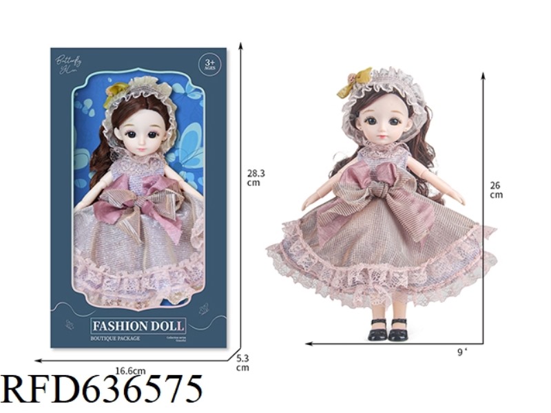 BUTTERFLY DOLL -9-INCH TIDE PLAYING PINK DRESS