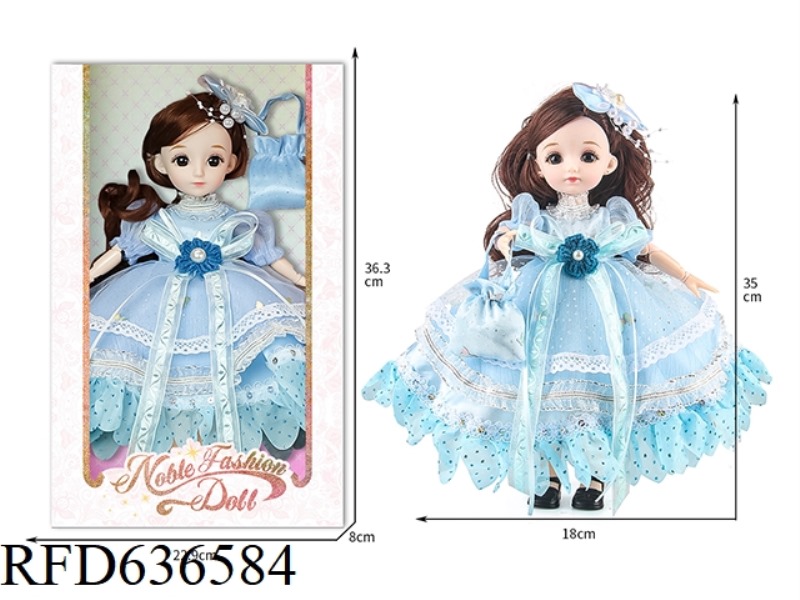 BUTTERFLY DOLL -12-INCH TIDE PLAY BLUE DRESS
