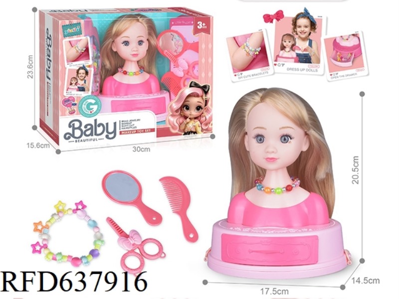 HALF DOLL PLAYING HOUSE