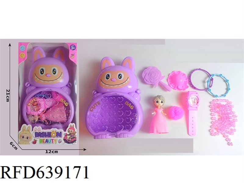 BOO BOO BAG WITH LIGHTS, MUSIC AND DOLL ACCESSORIES