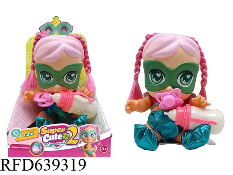 HIGH-GRADE 14 INCH VINYL TAPE COLORFUL LIGHTING MUSIC FANGEEK SUPER CUTE SUPERHERO CUTE BABY, DC BAB