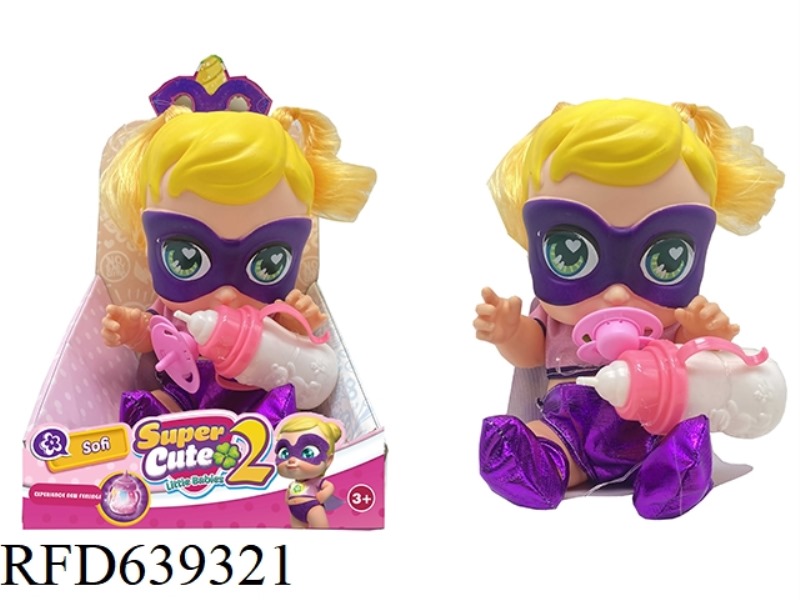 HIGH-GRADE 14 INCH VINYL TAPE COLORFUL LIGHTING MUSIC FANGEEK SUPER CUTE SUPERHERO CUTE BABY, DC BAB