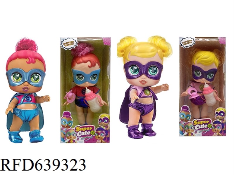 HIGH-GRADE 16 INCH RUBBER TAPE COLORFUL LIGHTING MUSIC FANGEEK SUPER CUTE SUPERHERO CUTE BABY, DC BA