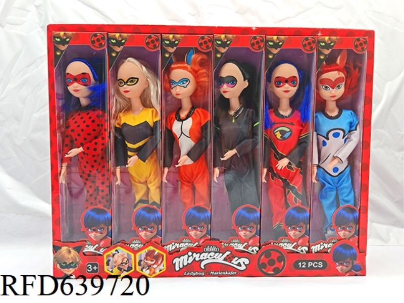 11-INCH REAL LIVE JOINT FLOATING BUG DOLL 6PCS