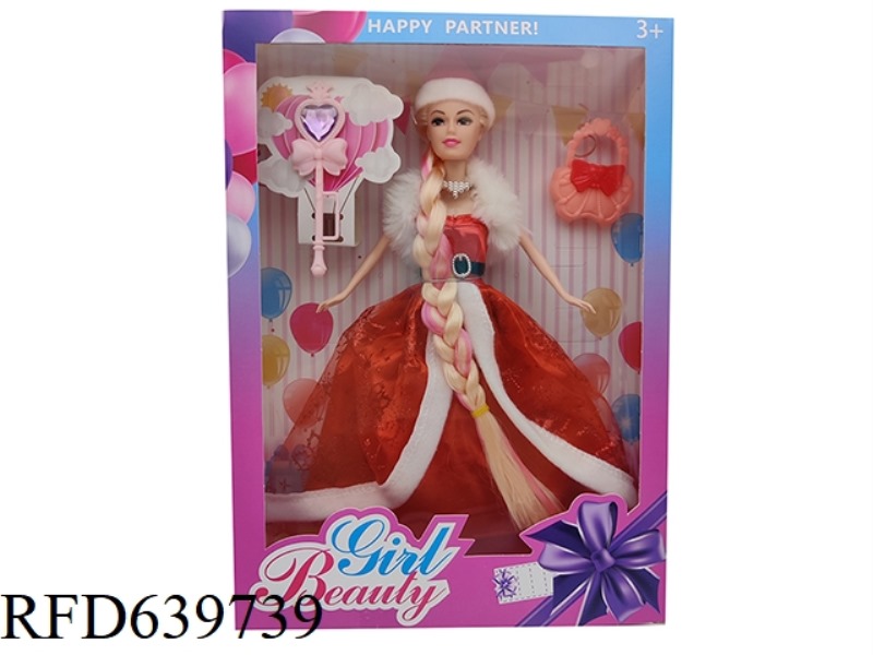 12 INCH CHRISTMAS DOLL+ACCESSORIES