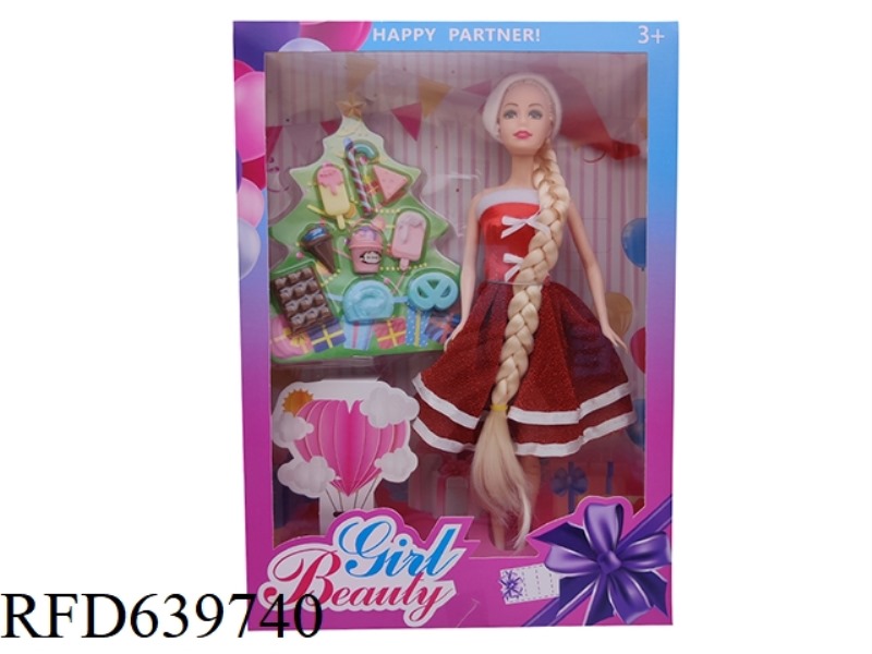 12 INCH CHRISTMAS DOLL+ACCESSORIES
