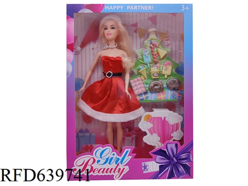 12 INCH CHRISTMAS DOLL+ACCESSORIES