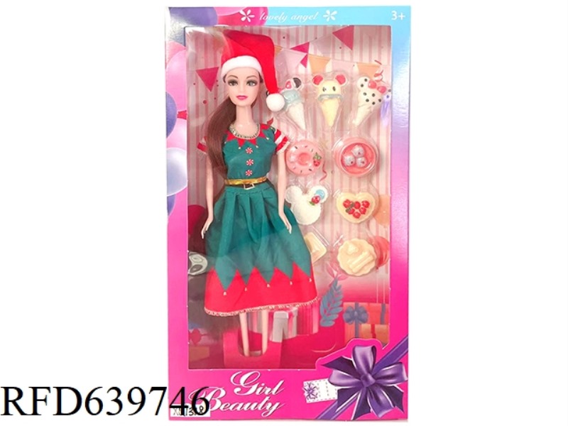 12 INCH CHRISTMAS DOLL+ACCESSORIES