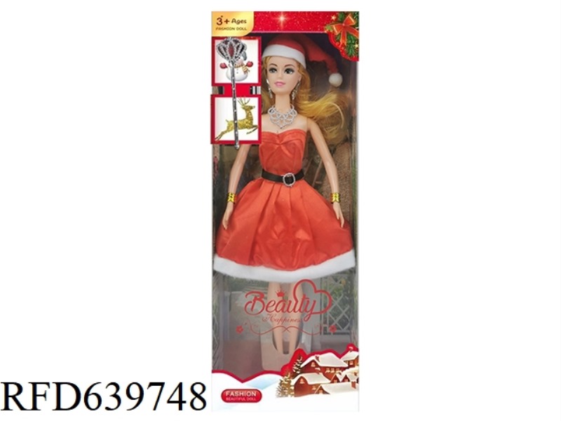 12 INCH CHRISTMAS DOLL+ACCESSORIES