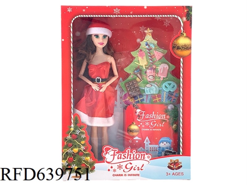 12 INCH CHRISTMAS DOLL+ACCESSORIES