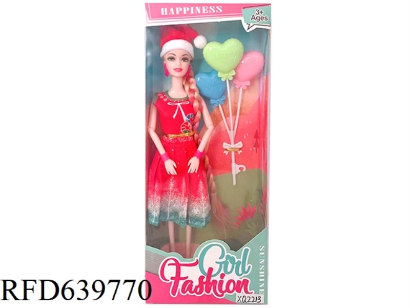 12 INCH CHRISTMAS DOLL+ACCESSORIES