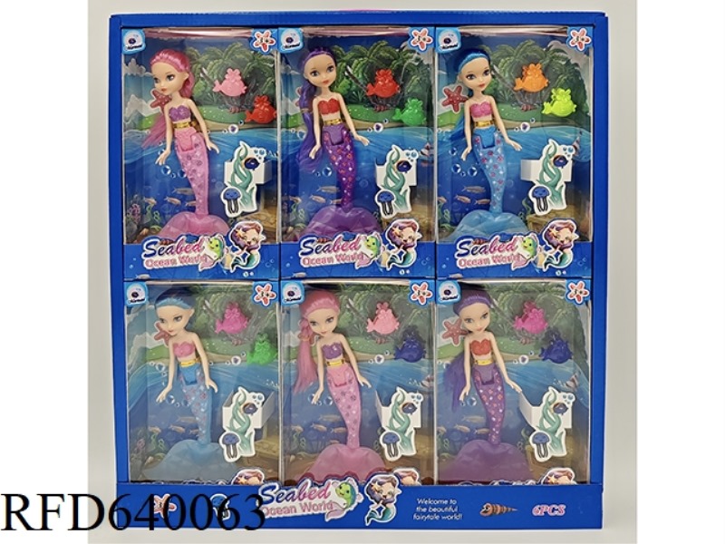 7 INCH BARBIE MERMAID DOLL WITH ACCESSORIES