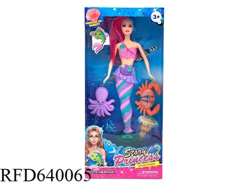 11 INCH BARBIE MERMAID DOLL WITH ACCESSORIES