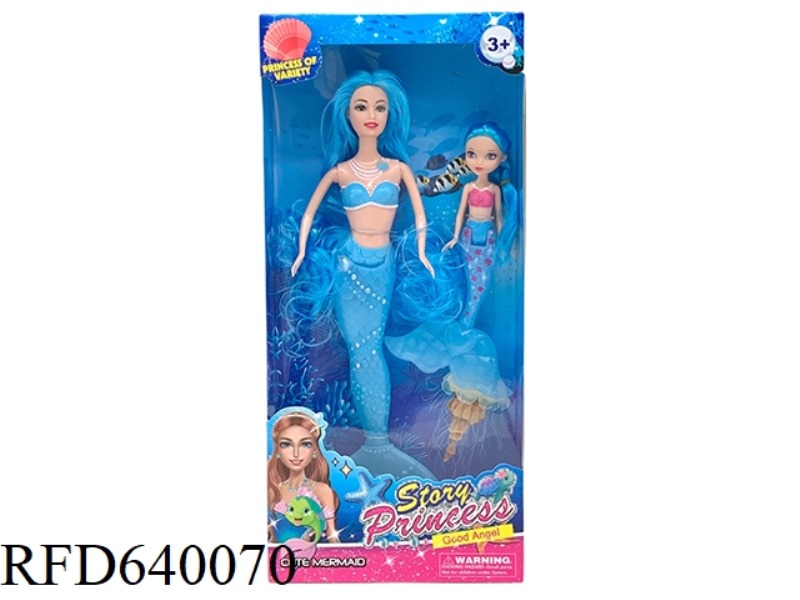 11-INCH REAL BARBIE MERMAID WITH LIGHTS 7-INCH REAL MERMAID DOLL WITH ACCESSORIES