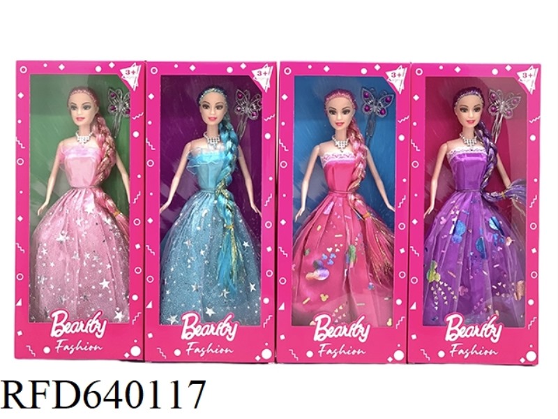 11-INCH BARBIE DRESS SET WITH BUTTERFLY COMB ACCESSORIES