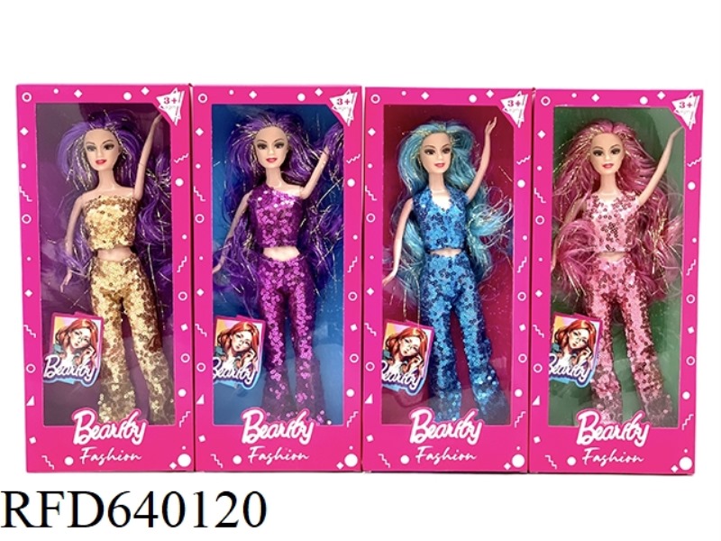 11-INCH BARBIE SEQUINED SPORTS CONCERT COSTUMES MULTI-COLOR.