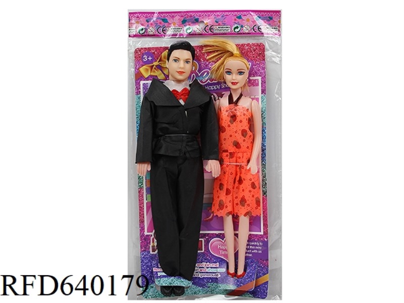 11.5-INCH 5-JOINT EMPTY BODY COLOR PRINTING EYE BARBIE TWO-PIECE FOR MEN AND WOMEN.