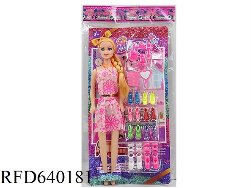 11.5 INCH 27 CM 5 JOINT EMPTY BODY COLOR PRINTING EYE BARBIE+PLASTIC ACCESSORIES