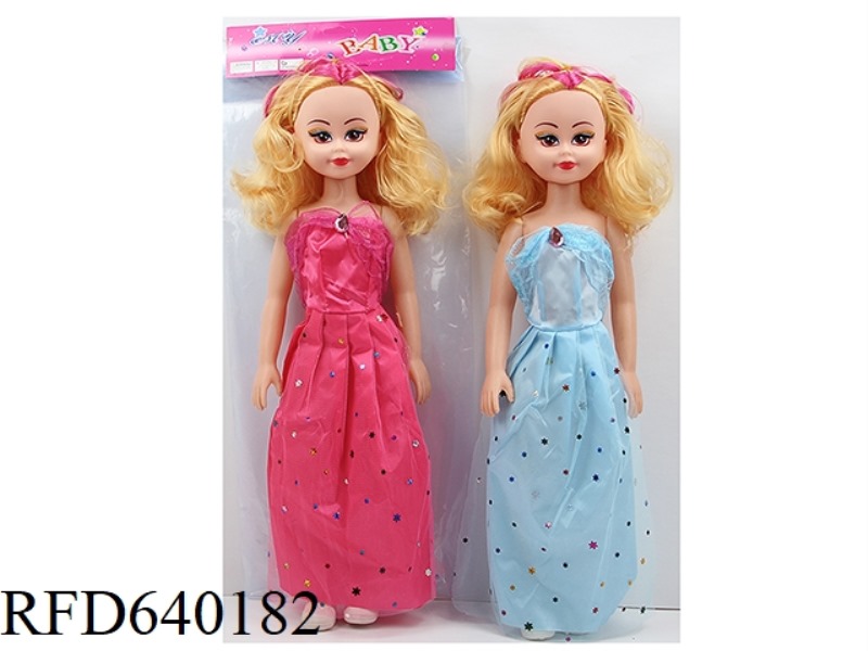 22-INCH 50CM 5-JOINT EMPTY BODY COLOR PRINTING EYE FASHION FEMALE FAT CHILD DOLL