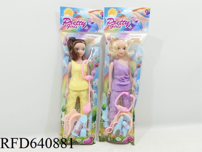 2 11-INCH GIRLS' MEDICAL KIT SETS