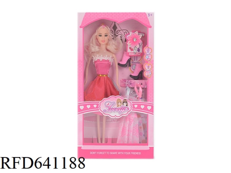 11.5 INCH LIVE HAND FASHION DRESS BARBIE SHOES SMALL FLOWER HANGER