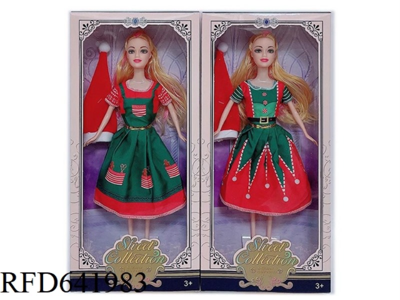 11.5 INCH FULL-BODY CHRISTMAS BARBIE