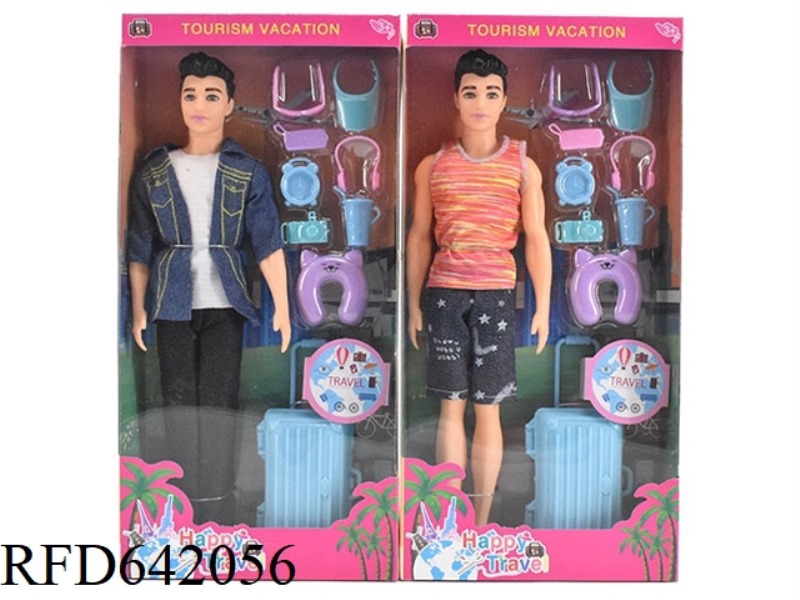 11.5 INCH SUMMER SWIMSUIT BODY MEN BABYI WITH A SERIES OF SWIMMING BLISTER SUPPLIES, TRAVEL CASE