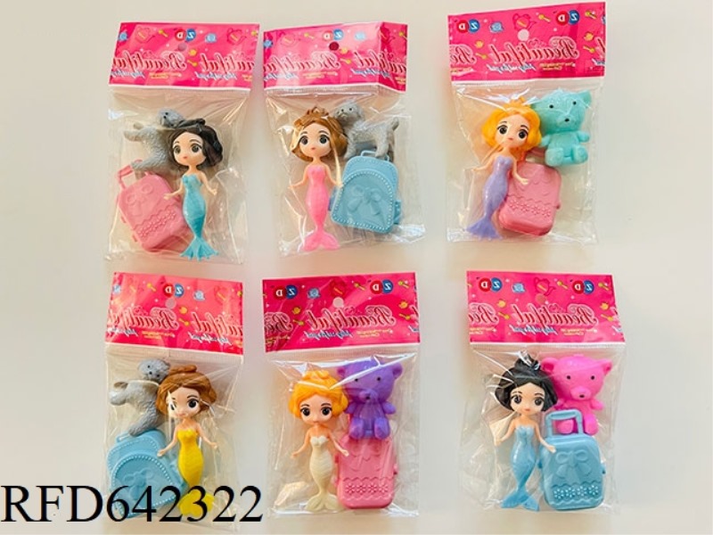 8 CM MERMAID WITH ACCESSORIES