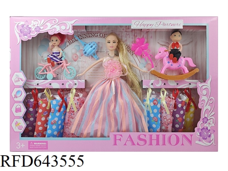11-INCH PHYSICAL ACTIVITY HAND WITH LONG BLONDE HAIR BARBIE PLUS LITTLE KELLY BOY AND GIRL PLUS LITT