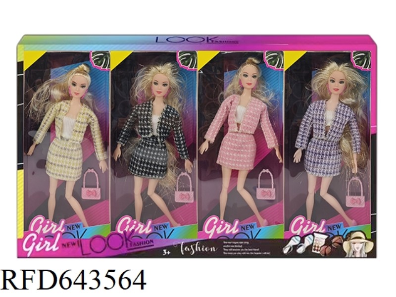 11-INCH BARBIE DOLL WITH ELEVEN JOINTS 4PCS
