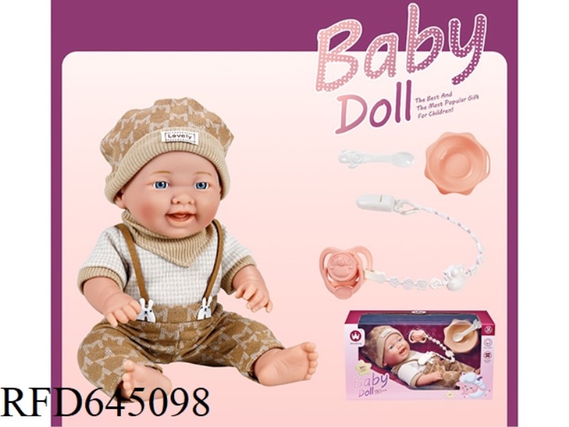 12 INCH NEWBORN BABY (ALL VINYL)+ACCESSORIES