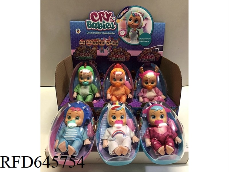 6 6-INCH FULL-BODY CRYING DOLLS WITH WATER ABSORPTION (6PCS)