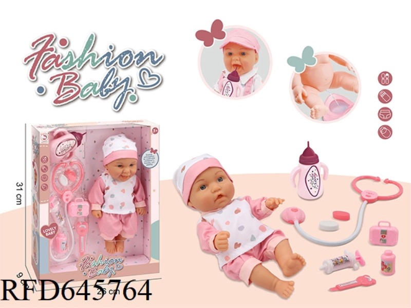 10 INCH VINYL HANDS AND FEET BOY DOLL