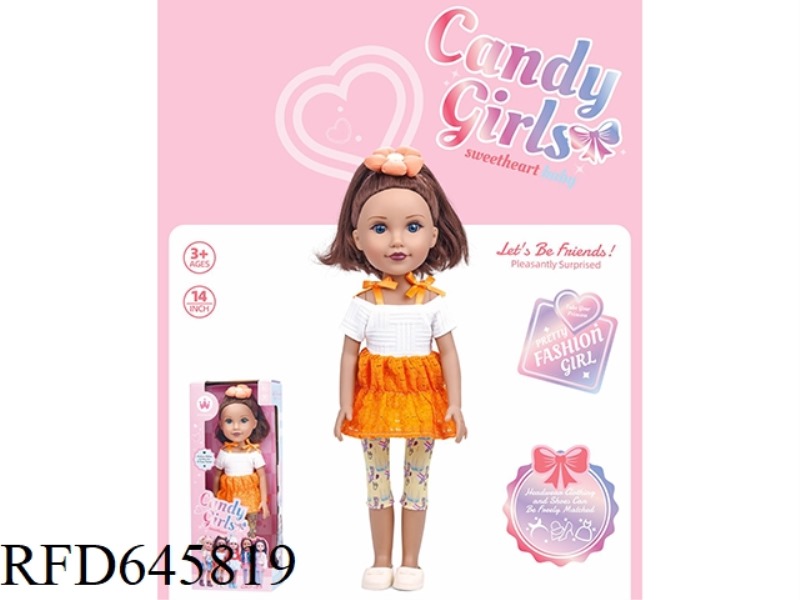 14 INCH YOUTH GIRLS' DRESS (VINYL)