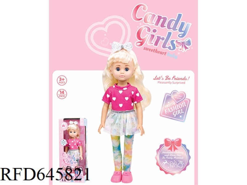 14 INCH YOUTH GIRLS' DRESS (VINYL)