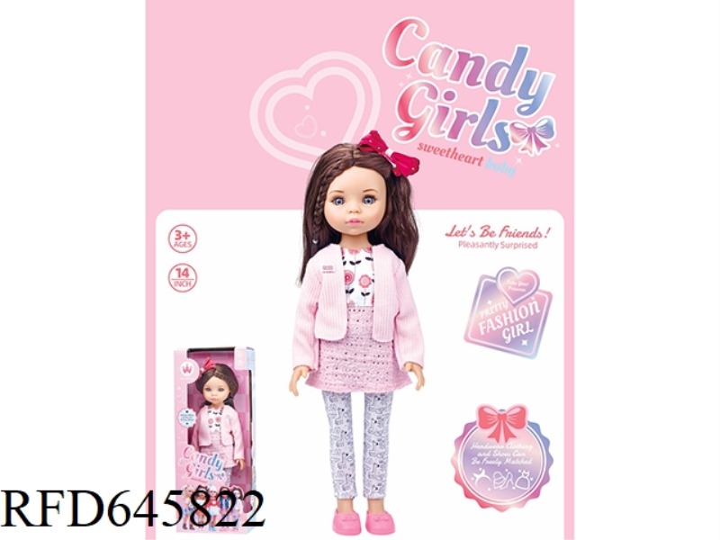14 INCH YOUTH GIRLS' DRESS (VINYL)