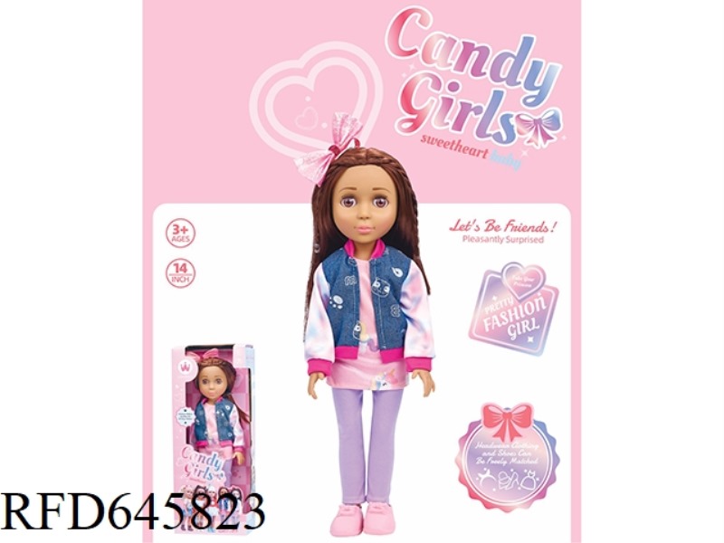 14 INCH YOUTH GIRLS' DRESS (VINYL)