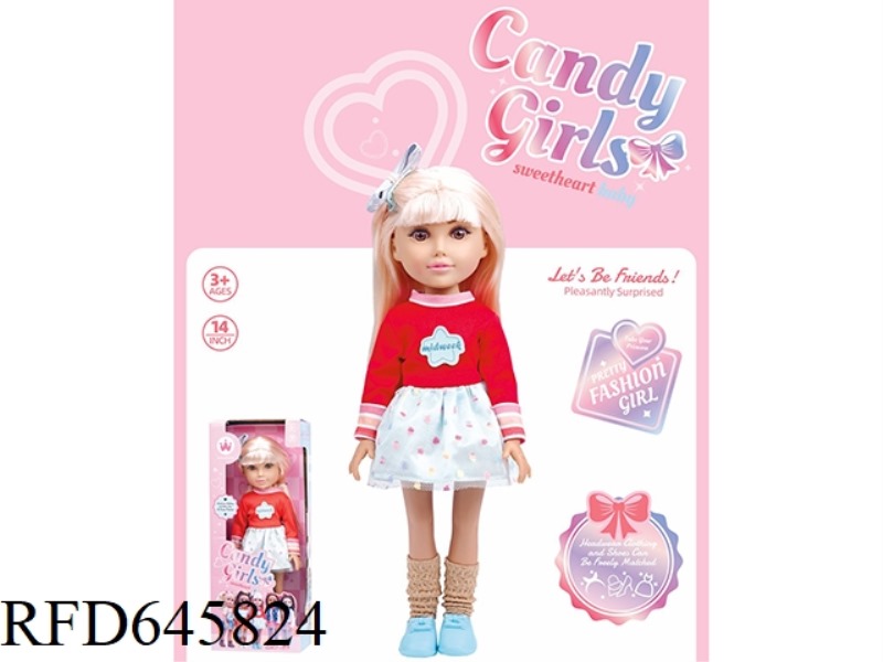 14 INCH YOUTH GIRLS' DRESS (VINYL)