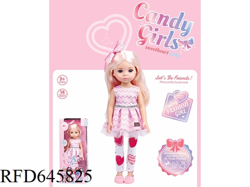 14 INCH YOUTH GIRLS' DRESS (VINYL)