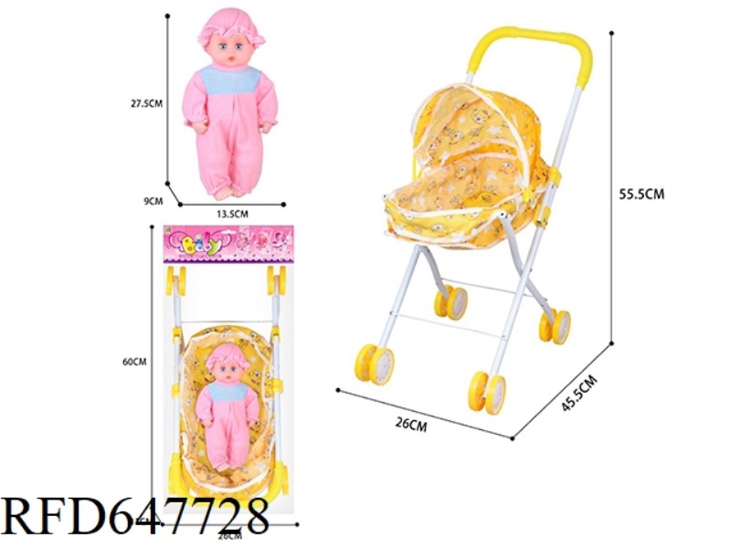 TROLLEY + DOLL TOY