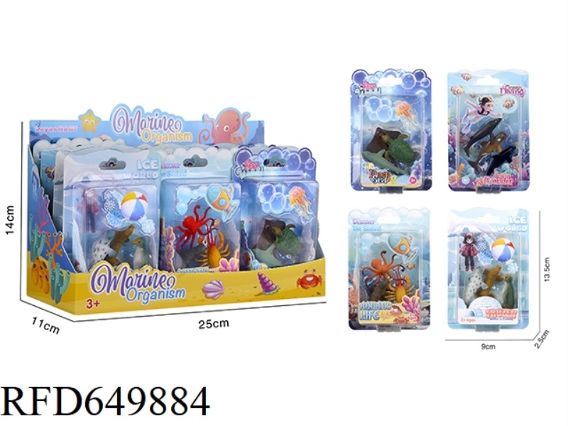 MARINE ANIMAL SERIES 12PCS