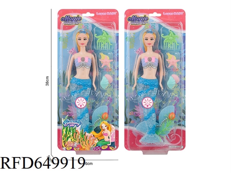 11-INCH MERMAID WITH LIGHTING AND MUSIC