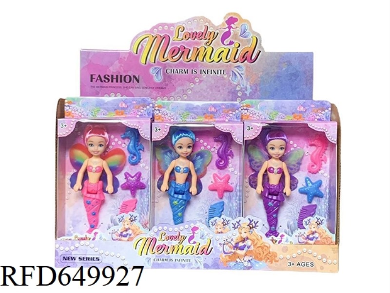 5 INCH MERMAID BARBIE DOLL 12PCS