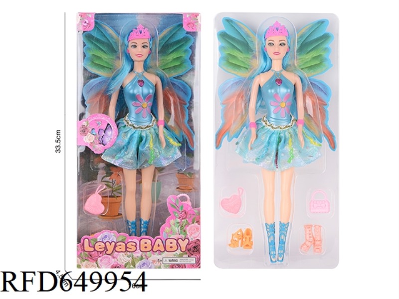 11-INCH REAL BUTTERFLY DOLL
