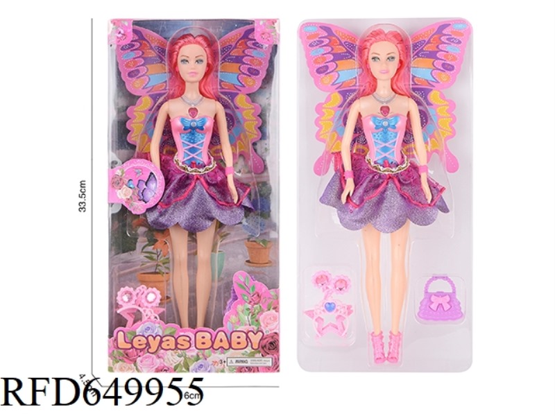 11-INCH REAL BUTTERFLY DOLL