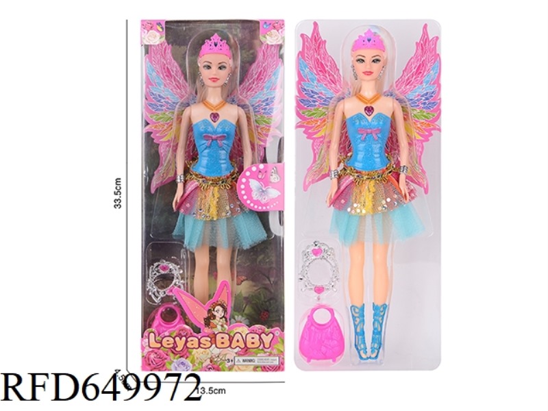 11-INCH REAL BUTTERFLY DOLL