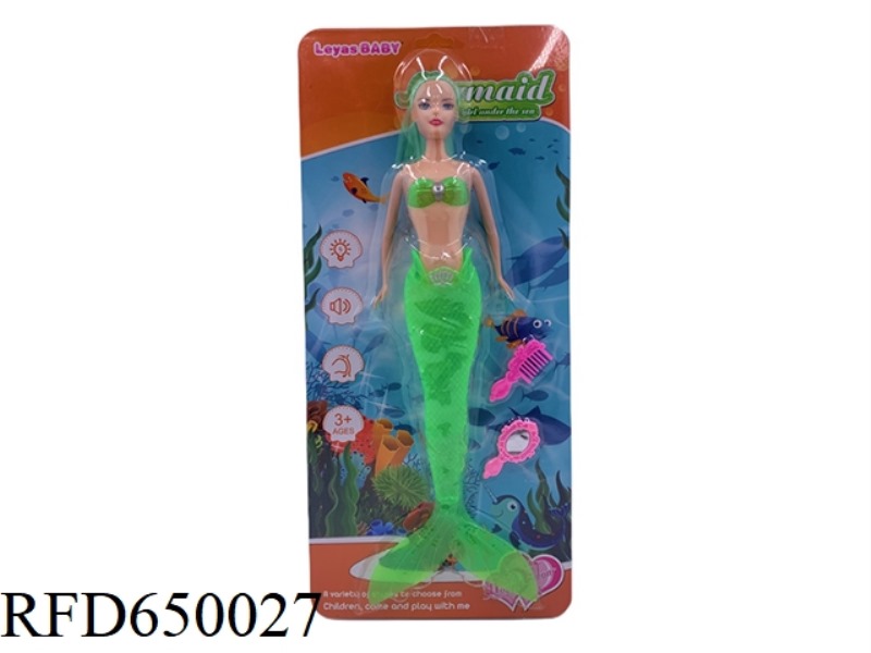11 INCH MERMAID DOLL WITH LIGHTS