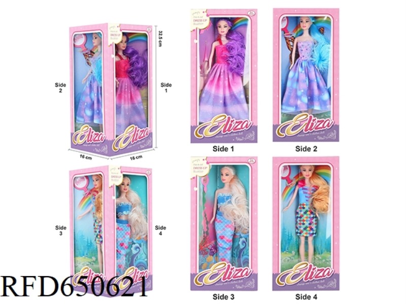 11.5 INCH BARBIE DOLL/FOUR-SIDED BOX